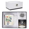 Kiub - Coffret Mug 280 ml avec Sous-Tasse - Porcelaine - Collection Bug Art - 8.1 x 7.7 x 11.7 cm - Disponible dans différents assortiments