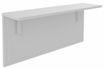 Tablette pour banque d'accueil OLA - réglable en hauteur - L100 x P30 cm - equerre blanche (A positionner sur module haut ou retour direct haut) - blanc perle