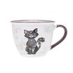 Kiub - Mug bol tasse 550 ml kooks chat noir porcelaine blanc