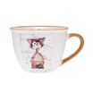 Kiub - Bol timbale a anse chat ziggy 550ml - Collection kooks porcelaine