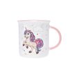 Kiub - Mug timbale droit licorne 360ml - Collection kooks porcelaine