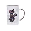 Kiub - Mug timbale droit l 360 ml kook chat noir