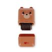 Legami - Tampon Rouleau Decoratif Teddy Bear Brown