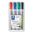 4007817356142-STAEDTLER MARQUEUR FLIPCHART  LUMOCOLOR - Pack de 4 marqueurs permanents  - pointe ogive - coule-P_356_1-0
