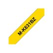 4977766625166-Brother MK631BZ - Ruban d'étiquettes papier auto-adhésives - 1 rouleau (9 mm x 8 m) - fond jau-P_631_2-1