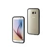 Muvit Crystal Bump - Achterzijde behuizing voor mobiele telefoon - zwart - voor Samsung Galaxy S7 edge