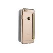 Muvit Folio - Flip cover voor mobiele telefoon - goud - voor Apple iPhone 7 Plus