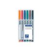4007817307779-STAEDTLER Lumocolor 311 - 6 Marqueurs ogive effaçable - couleurs assorties - 0.4 mm-P_3116_1-0