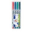 STAEDTLER LUMOCOLOR 315 - Pack de 4 marqueurs non permanents - pointe moyenne - couleurs assorties