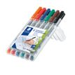 4007817323588-STAEDTLER LUMOCOLOR 316 - Pack de 6 marqueurs non permanents - pointe fine - couleurs assorties-P_3166_2-1