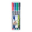 4007817310809-STAEDTLER LUMOCOLOR 318 - Pack de 4 marqueurs permanents - pointe fine - couleurs assorties-P_3184_1-0