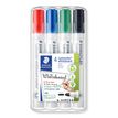 4007817328934-STAEDTLER LUMOCOLOR 351 - Pack de 4 marqueurs effaçables - pointe ogive - couleurs assorties-P_3514_1-0