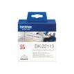 4977766628235-Brother DK-22113 - Ruban d'étiquettes auto-adhésives - 1 rouleau (6,2 cm x 15,2 m) - fond tra-P_9429_1-2