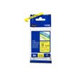 4977766686655-Brother TZe621 - Ruban d'étiquettes auto-adhésives - 1 rouleau (9 mm x 8 m) - fond jaune écr-P_9621_2-2
