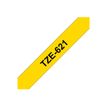 4977766686655-Brother TZe621 - Ruban d'étiquettes auto-adhésives - 1 rouleau (9 mm x 8 m) - fond jaune écr-P_9621_4-0