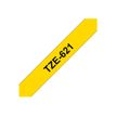 4977766686655-Brother TZe621 - Ruban d'étiquettes auto-adhésives - 1 rouleau (9 mm x 8 m) - fond jaune écr-P_9621_6-3