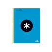 Liderpapel Antartik KD21 - Notitieboek - met spiraal gebonden - A4 - 120 vellen / 240 pagina's - extra wit papier - van ruiten voorzien - 4 gaten - blauwe hoes - karton bedekt met papier