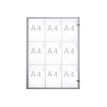 MAULextraslim - Whiteboard met frame - 923 x 660 mm - 9 x A4 - staal met deklaag - magnetisch - zilveren aluminium frame