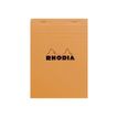 3030920166002-Rhodia Basics - Bloc notes - A5 - 160 pages - réglé avec marges - 80g - orange-P_16600_1-0