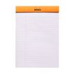3030920166002-Rhodia Basics - Bloc notes - A5 - 160 pages - réglé avec marges - 80g - orange-P_16600_3-2