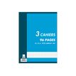 Cambridge - Cahier - geniet - 240 x 320 mm - 48 pagina's / 96 pagina's - karton (pak van 3)