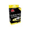 Cartouche compatible Canon CLI-551XL/PGI-550XL - pack de 5 - noir, noir photo, cyan, magenta, jaune - Uprint
