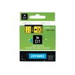 5411313409186-Dymo D1 - Ruban d'étiquettes auto-adhésives - 1 rouleau (9 mm x 7 m) - fond jaune écriture -P_40918_2-5