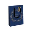 Clairefontaine - Sac cadeau - 26,5 cm x 14 cm x 33 cm - nuit étoilée bleu/or