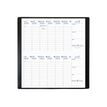 3371010130771-Quo Vadis - Agenda - Bi-Planning - Quinzainier - Français - Impala - Noir - 12 mois de janvier à décembre - 8,8x17 cm - Papier Clairefontaine blan-P_43104_1-5