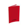 Conquérant Classique - Cahier polypro 17 x 22 cm - 48 pages - grands carreaux (Seyes) - rouge