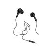 DeFunc Go Music - In-ear hoofdtelefoons met micro - inwendig - met bekabeling - 3,5 mm-stekker - zwart