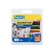 Rapid - hot melt glue stick - 7 x 90 mm - geel, lichtgroen, donkergroen, marineblauw, kersen - hars, ethyleenvinylacetaat (EVA) (pak van 36)