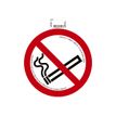 Exacompta - Panneau de signalisation adhésif - Défense de fumer (+ décret) - 20 cm de diamètre