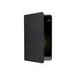 Muvit Folio Stand - Flip cover voor mobiele telefoon - zwart - voor LG G5