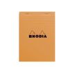 RHODIA Basics - Notitieblok - geniet - A5 - 80 vellen / 160 pagina's - van lijnen voorzien - oranje