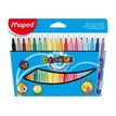 Maped Color'Peps Long Life - Pen met vezelpunt - verschillende kleuren - 3.6 mm - gemiddeld - pak van 18