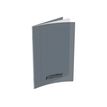 Conquérant Classique - Cahier polypro 17 x 22 cm - 96 pages - grands carreaux (Seyes) - gris