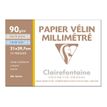 3329680965544-Clairefontaine - Pochette papier à dessin millimétré velin - 12 feuilles - A4 - 90G-P_96554_1-0