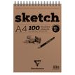 Clairefontaine Fine Arts - Bloc dessin croquis - 100 feuilles - A4 - 90 gr - blanc