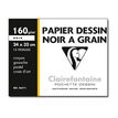 3329680967715-Clairefontaine Etival - Pochette papier à dessin - 12 feuilles - 24 x 32 cm - 160 gr - noir-P_96771_1-0