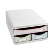 Exacompta SMALL-BOX Black Office - ladekast - voor A4 Plus - wit, harlekijn
