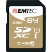 EMTEC Gold+ - Flashgeheugenkaart - 64 GB - Class 10 - SDXC