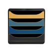 Exacompta NeoDeco - ladekast - voor A4, A4 Plus - zwart, blauw, goud