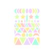 Maildor Baby - Decoratiesticker - geometrische figuren - 6 vellen - geassorteerd pastel (pak van 282)