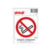 PICKUP - Teken - niet roken - vierkant - 100 x 100 mm - zelfklevend - vinyl