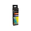 3167867645052-Pebeo Mixed Media Discovery - Set Ceramic - peinture - noir, turquoise, argent, or, rouge ceri-Angle gauche-1