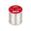 Apli - wire spool - 0.7 mm diameter x 100 m - transparant - silicone