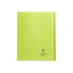 Clairefontaine Koverbook - Cahier polypro 24 x 32 cm - 48 pages - grands carreaux (Seyes) - vert