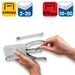 7313465106020-Rapid - Pince Agrafeuse Classic K1 chromée - capacité de 50 feuilles - agrafes 26/6 ou 26/8+--3