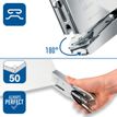 7313465106020-Rapid - Pince Agrafeuse Classic K1 chromée - capacité de 50 feuilles - agrafes 26/6 ou 26/8+--4